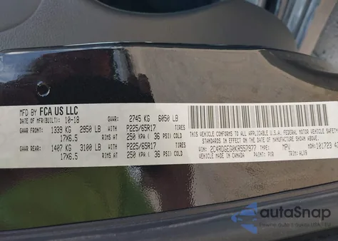 2019 Dodge Grand Caravan Gt из США, поврежденный, VIN 2C4RDGEG0KR557977